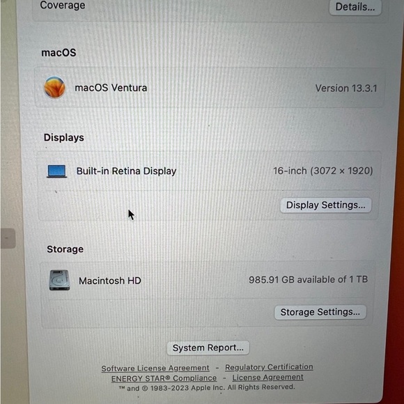 macbook pro 16 inch 2019 w/ Touch Bar